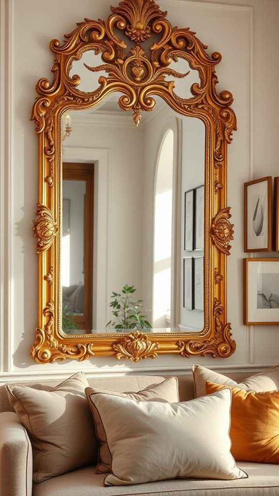 large decorative reflective surfaces