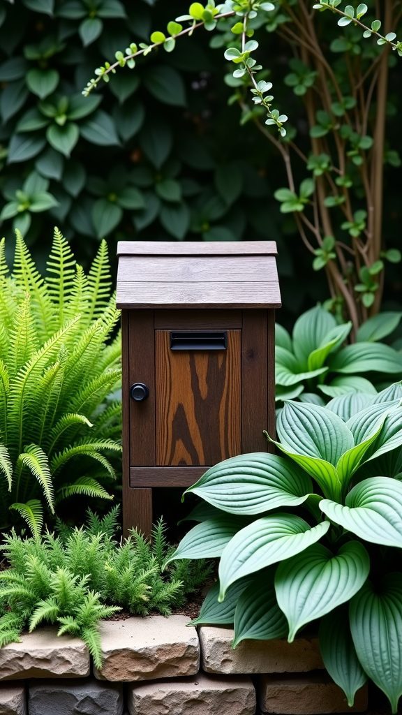 lush greenery surrounds everything