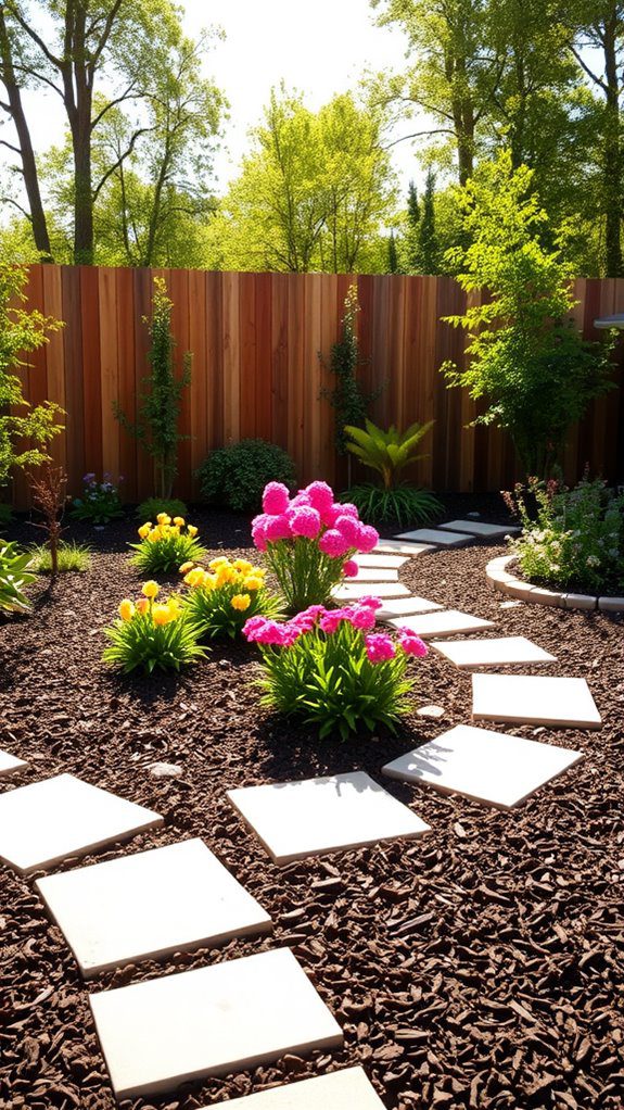 mulch enhances beauty and protection