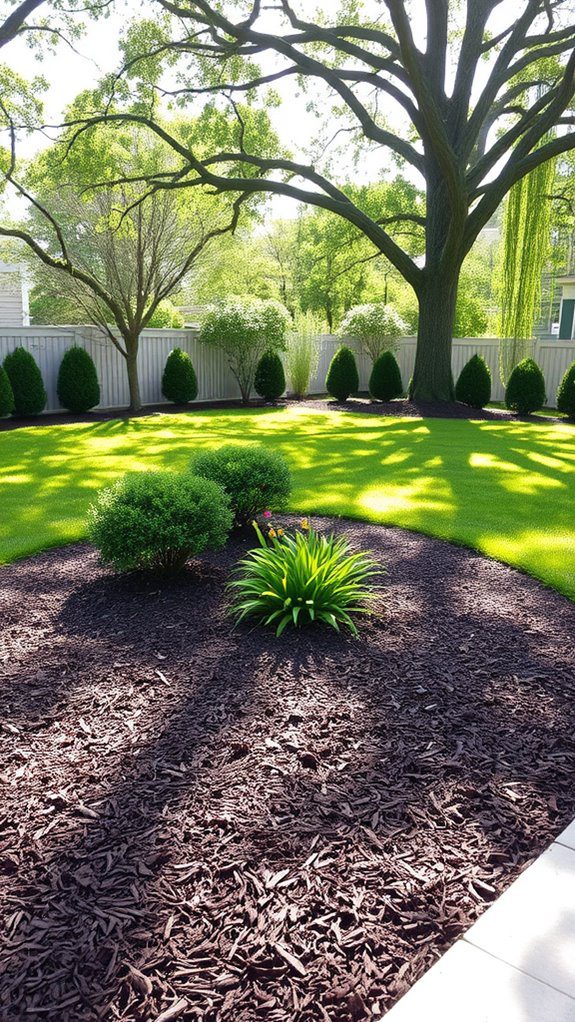 mulch helps suppress weeds