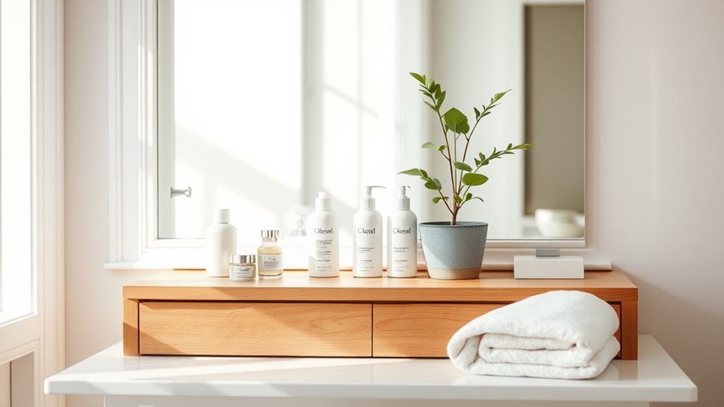 organize your vanity space