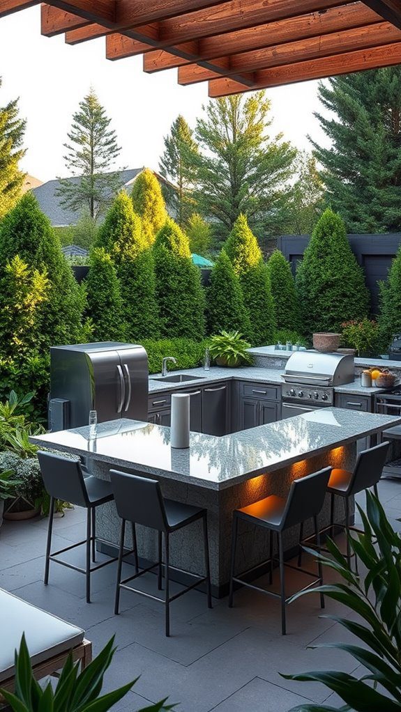 outdoor cooking space design