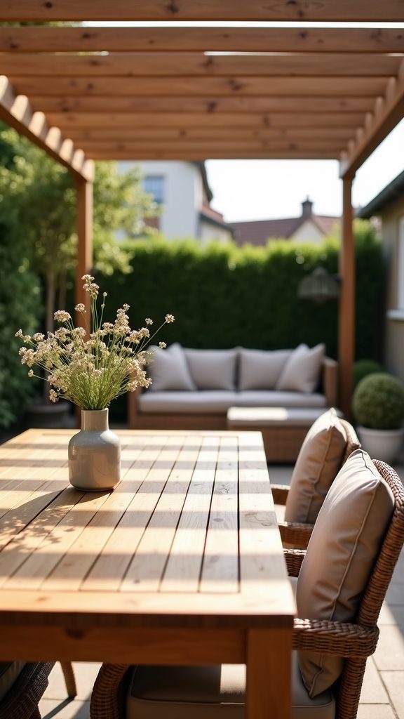 outdoor relaxation space