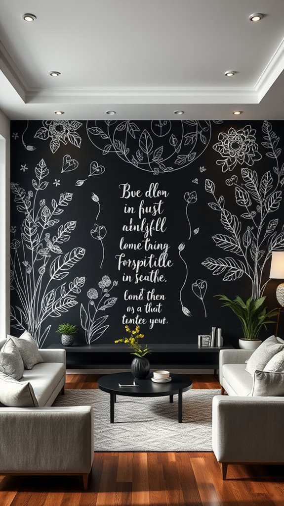 personalized chalkboard wall designs