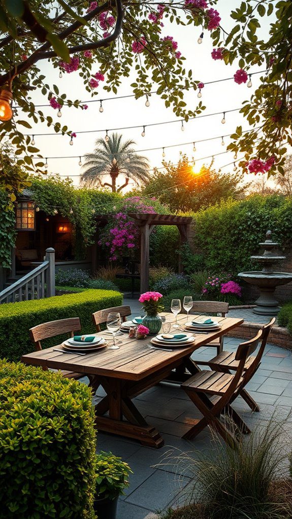 picturesque al fresco dining