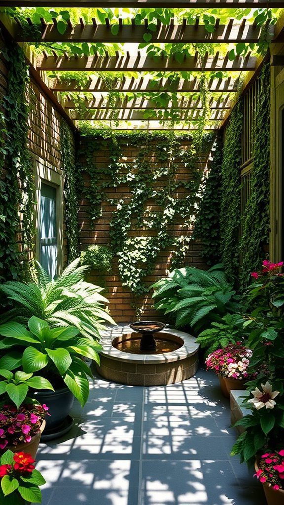 plants thriving in shade