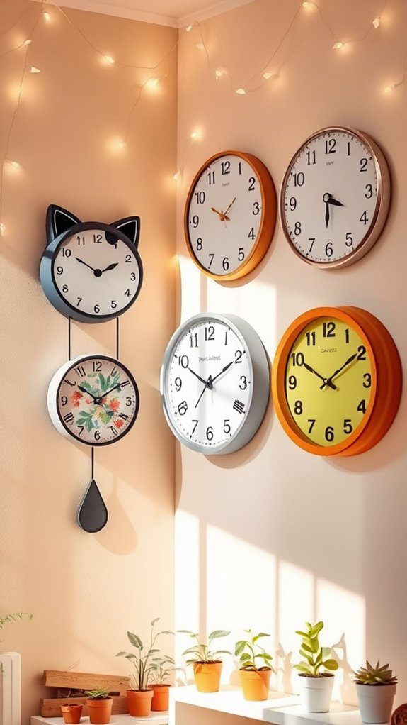 playful and creative timepieces
