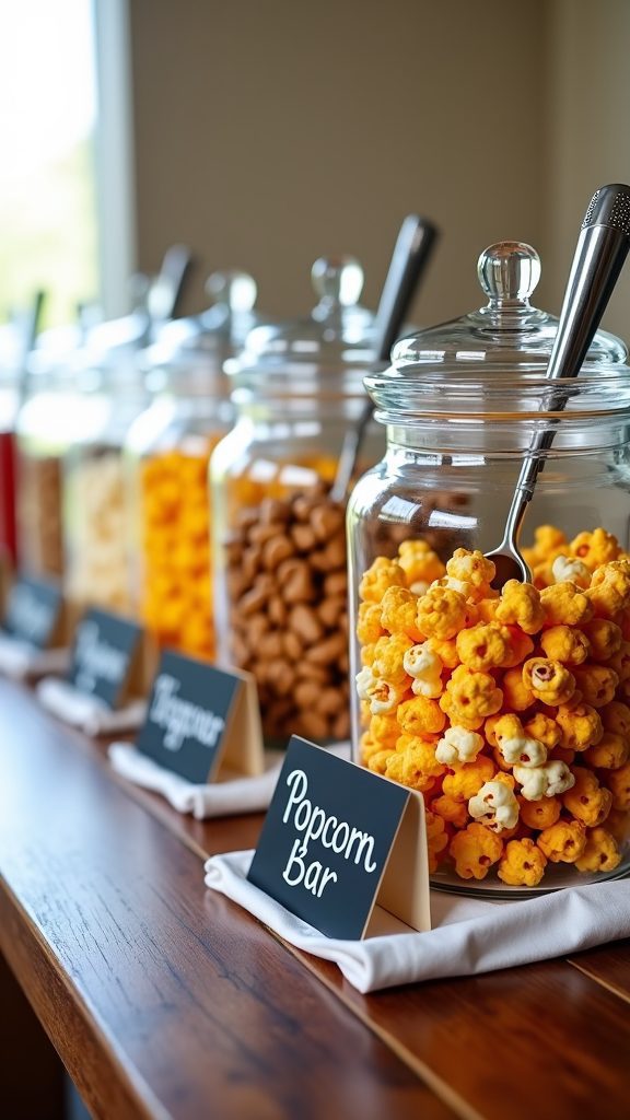 popcorn snack serving station