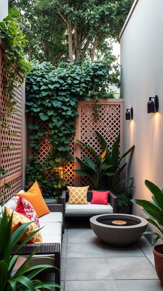 privacy enhancing decorative screens