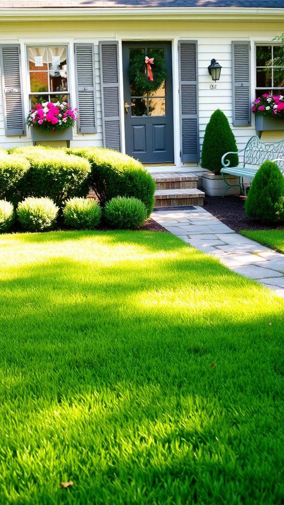 regular lawn care routine