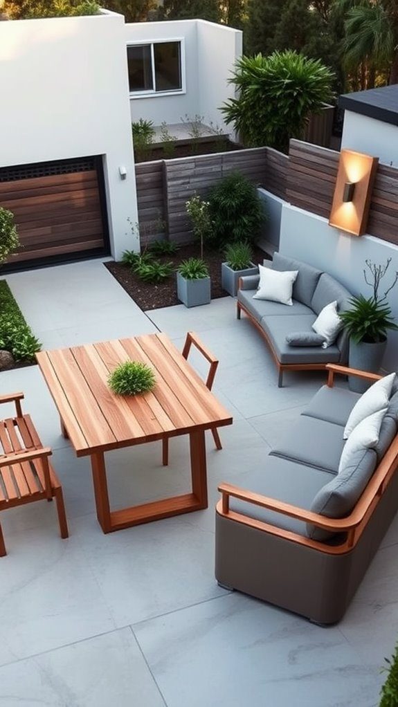 select practical garden seating