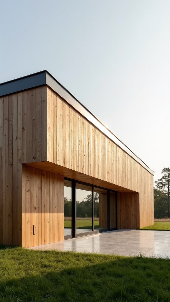 sleek simple barn architecture