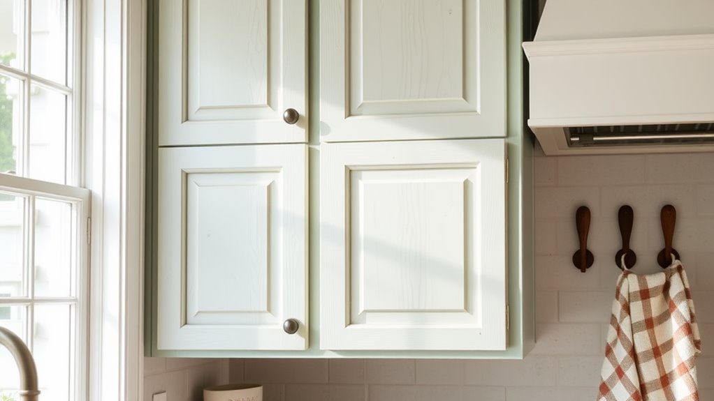 soft toned cabinet painting