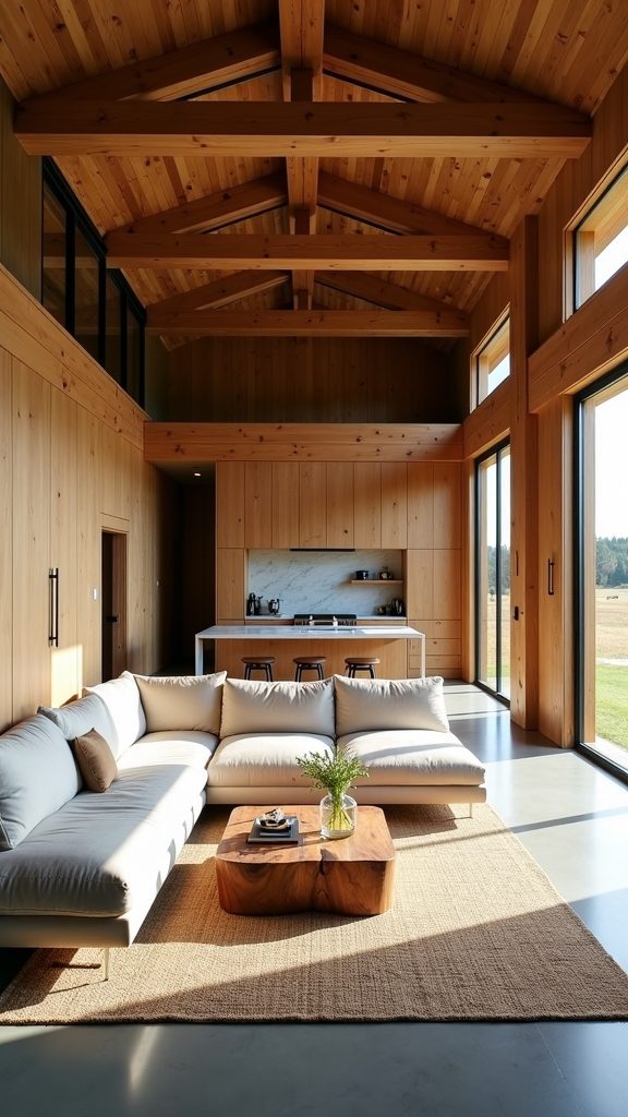spacious rustic barn home