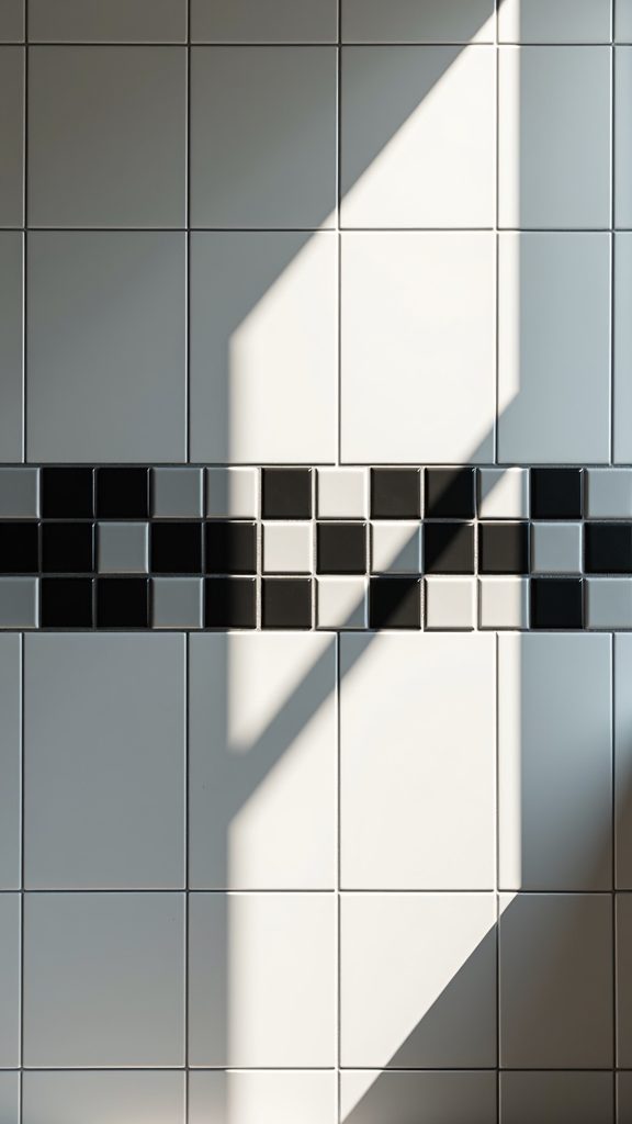 striking monochrome tile design