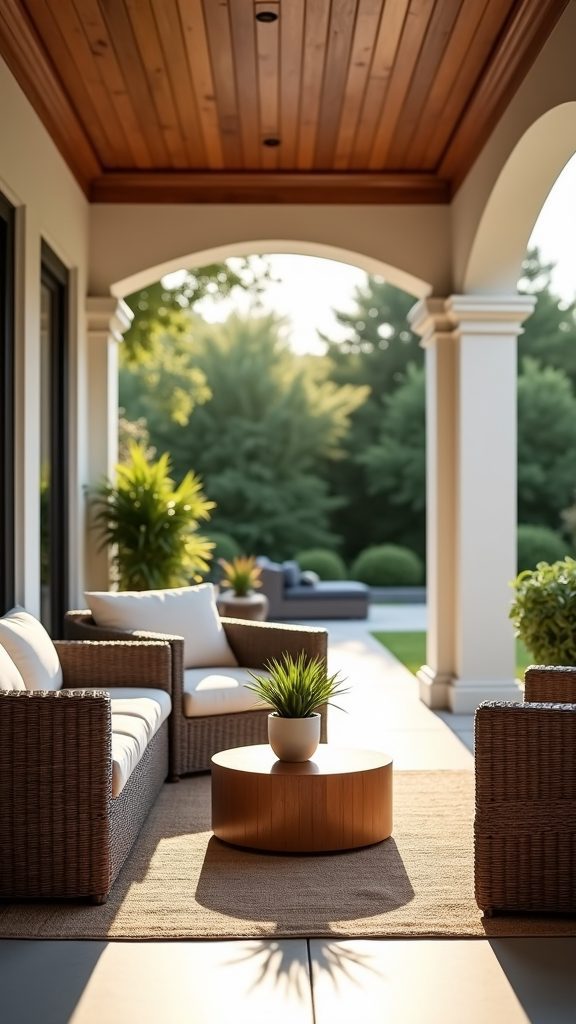 stylish outdoor living space