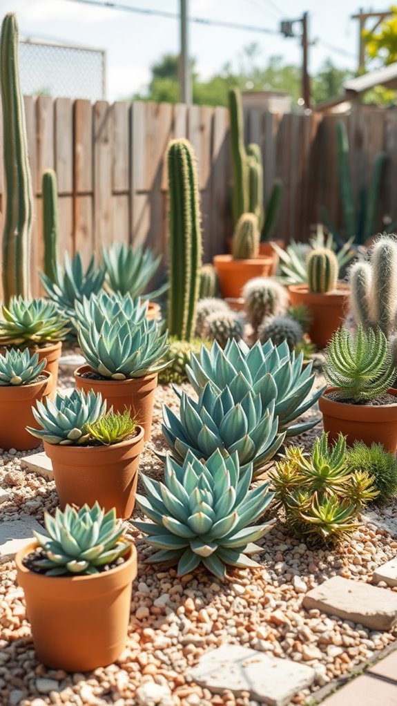succulent and cactus arrangement