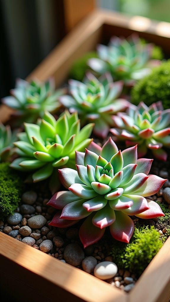 succulent filled decorative displays
