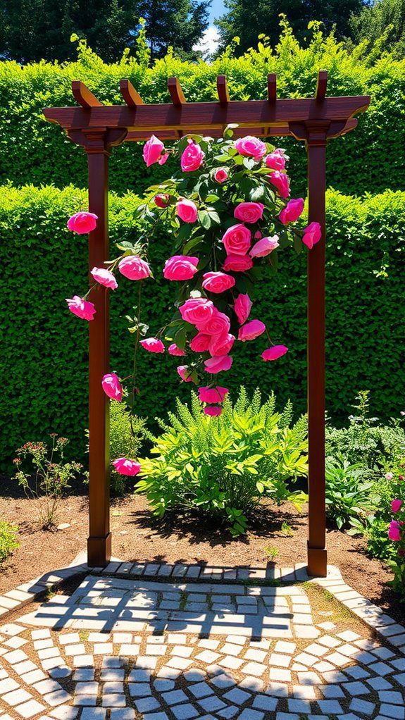 supportive climbing plant structures