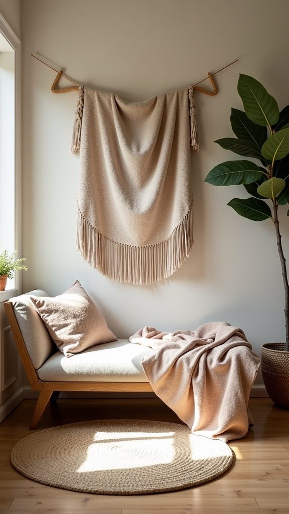 textile and tapestry display