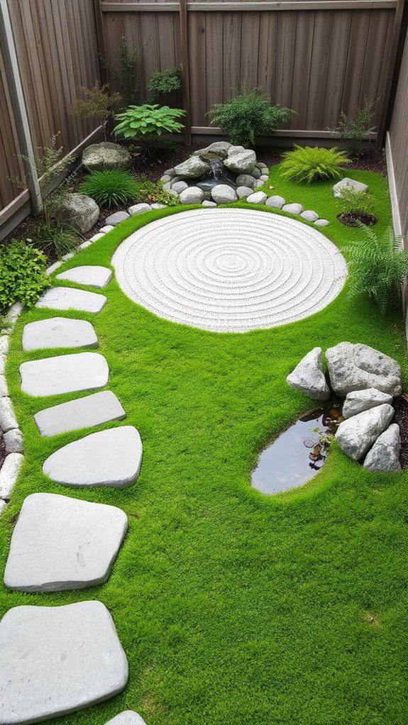 tranquil minimalist landscape creation
