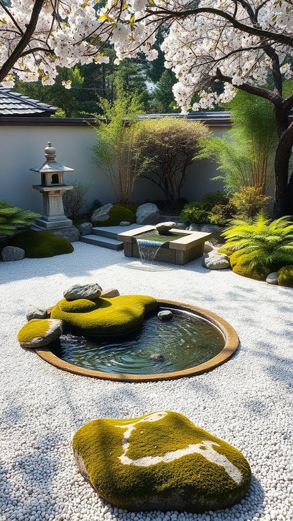 tranquil peaceful garden retreat