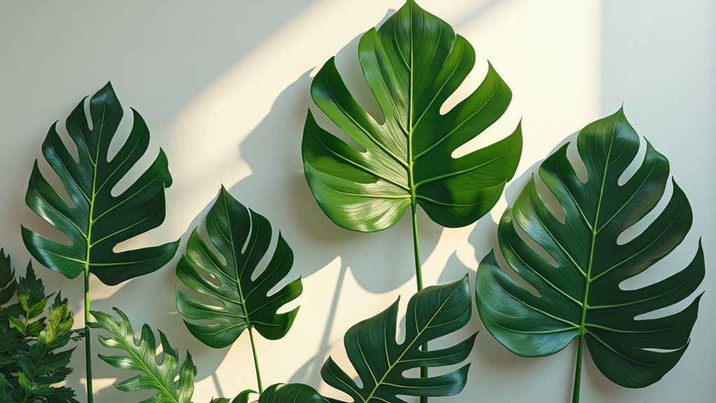 tropical leaves canvas art