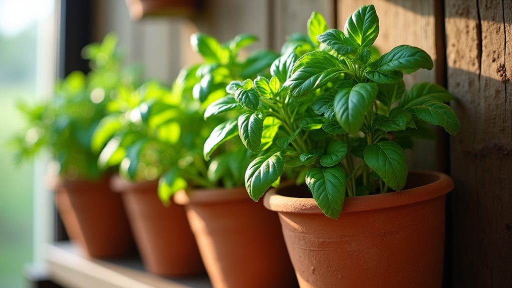 vertical herb garden setup