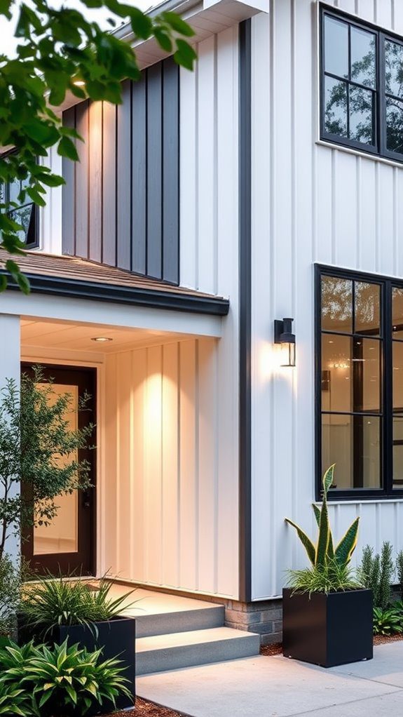 vertical wooden paneling design