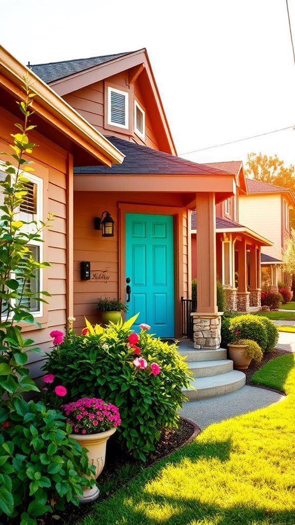 vibrant colorful entryways await