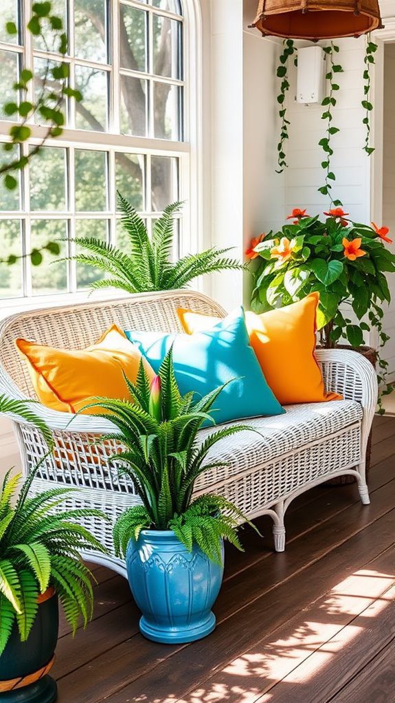 vibrant cushions for decor