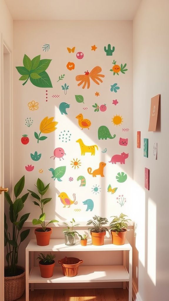 vibrant decorative wall decals