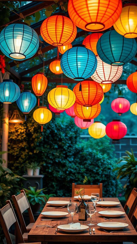 vibrant illuminated decorative lights