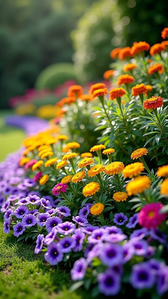 vibrant multi tiered garden design