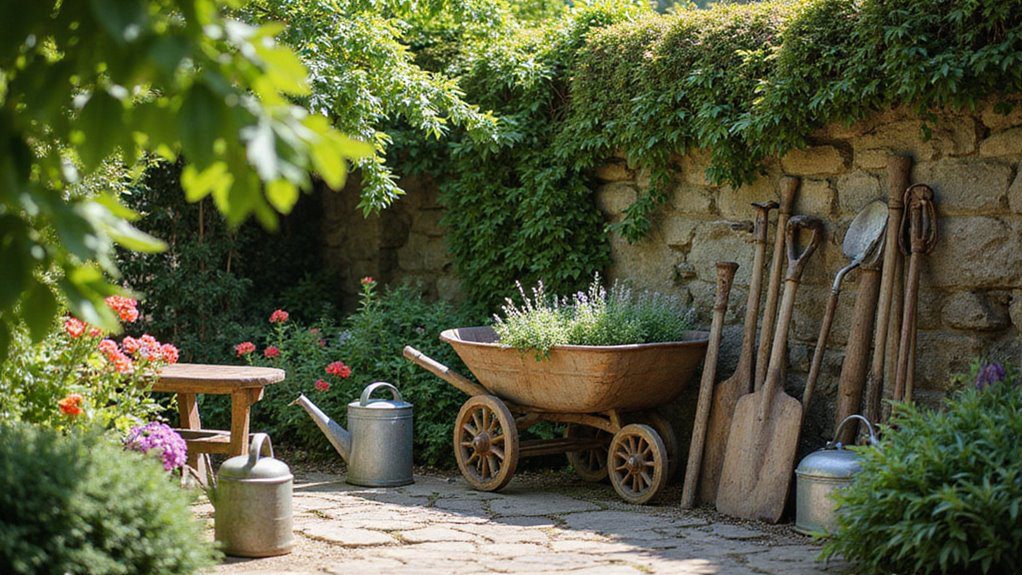 vintage horticultural implements showcase