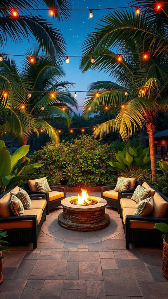 warm outdoor gathering space
