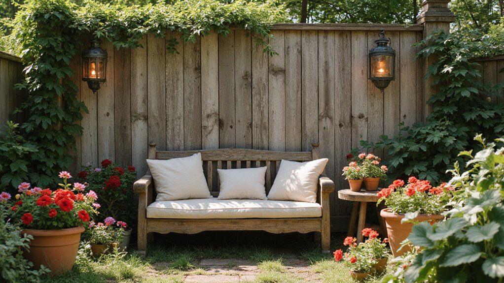weathered rustic fence wood