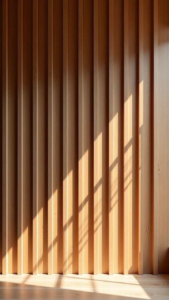 wooden panel wall design