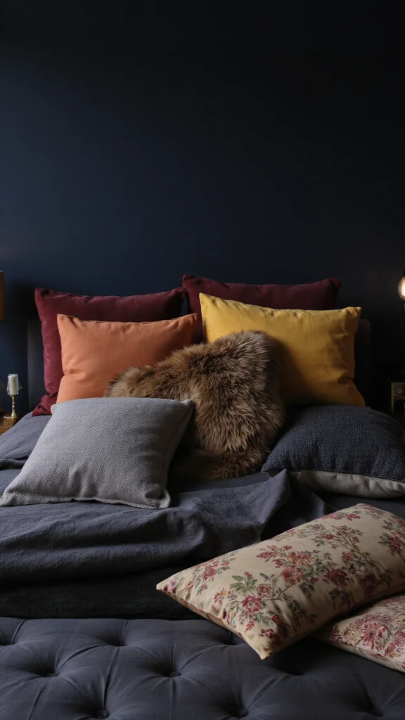 Velvet, linen, faux fur, and embroidered fabrics