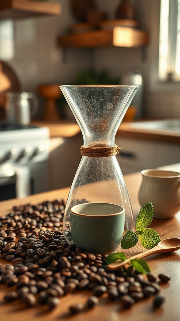 artisan glass coffee brewer