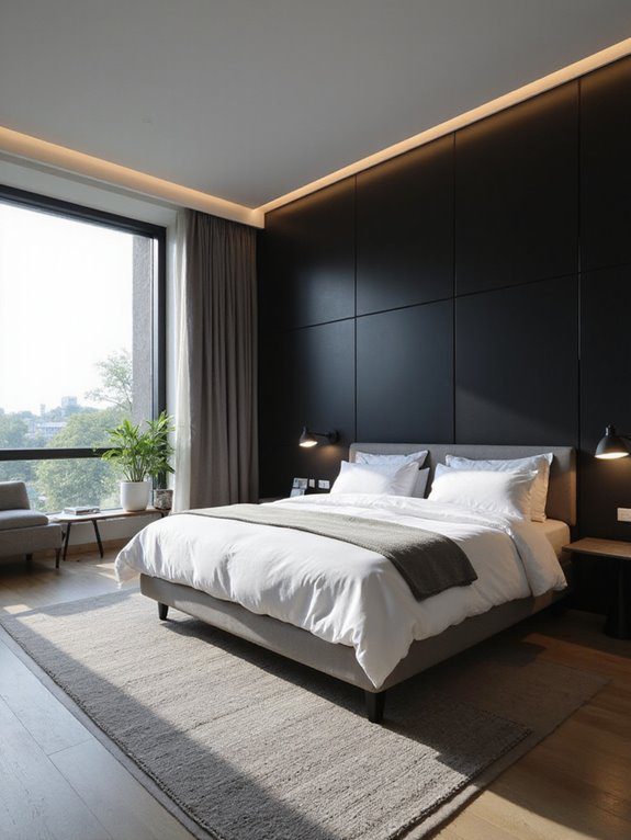 bold black wall elegance
