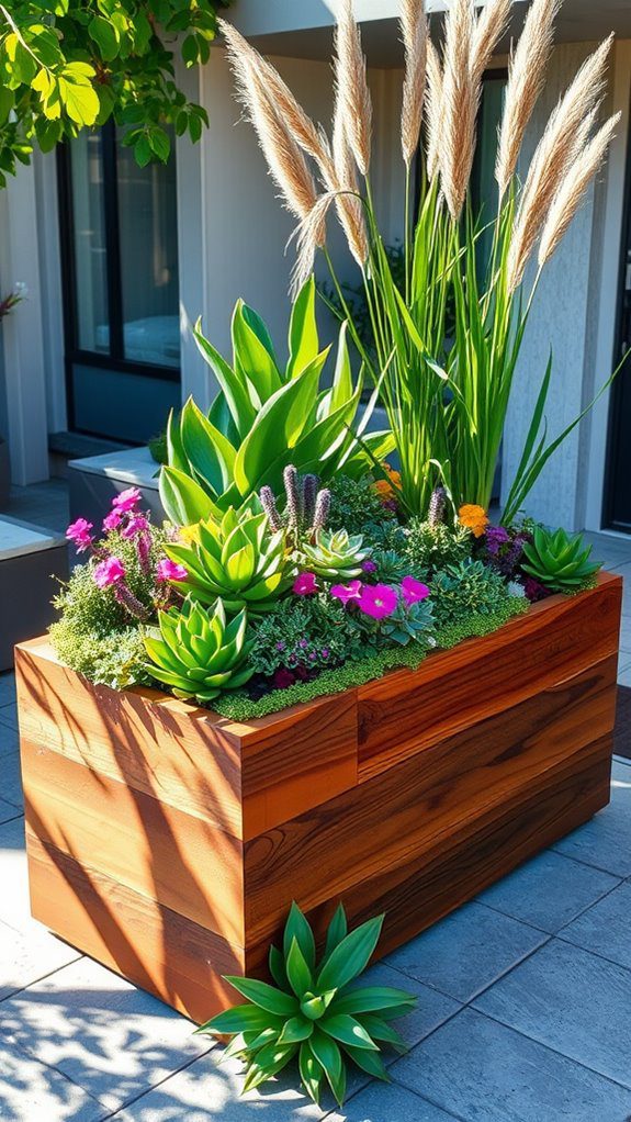 cedar planter boxes design