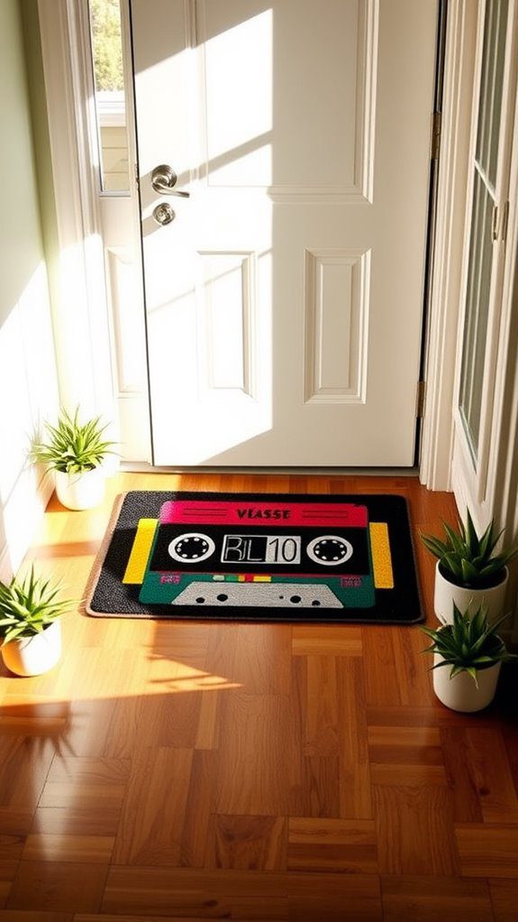 customizable music themed doormat