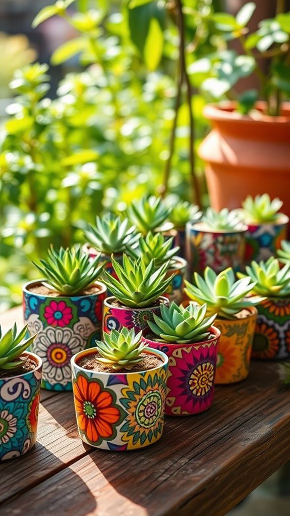 decorative small plant containers