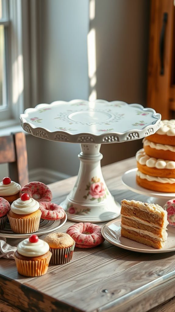 elegant dessert display stand