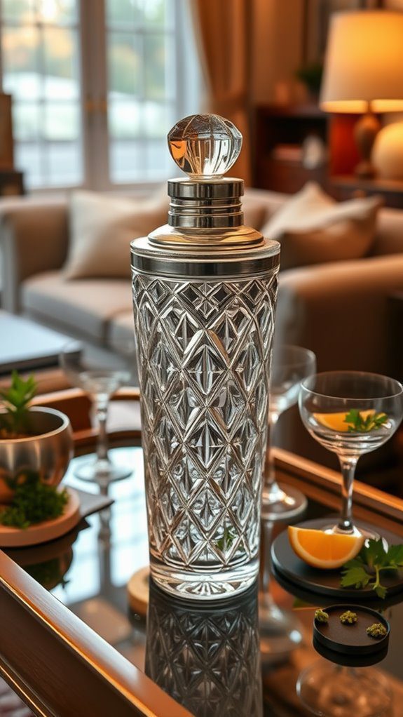 elegant glass mixing tool
