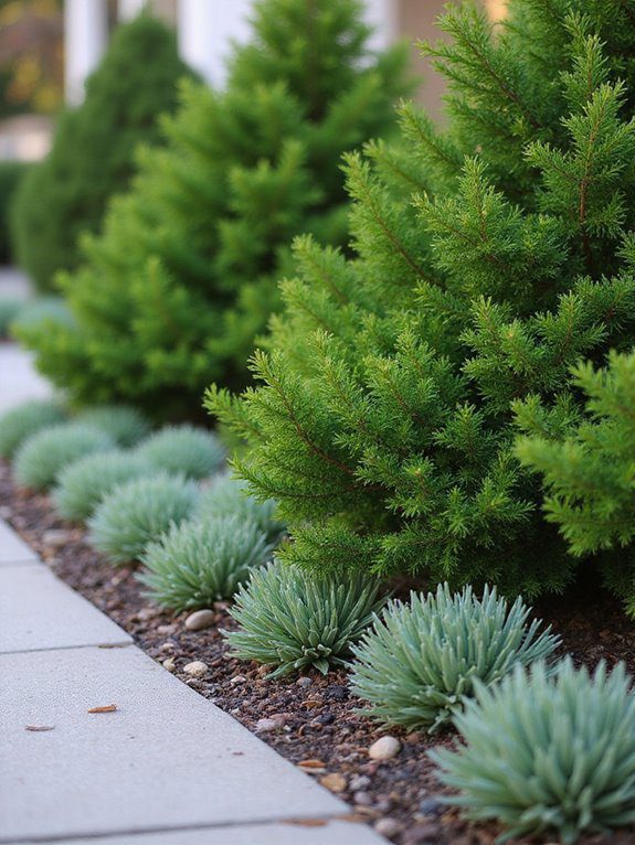 evergreens enhance year round beauty