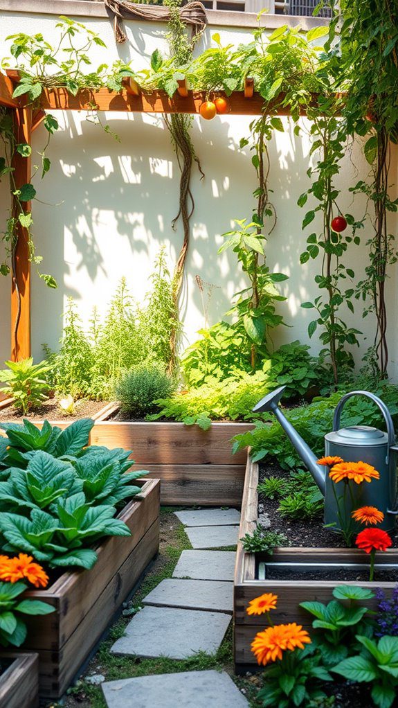 garden in the corner