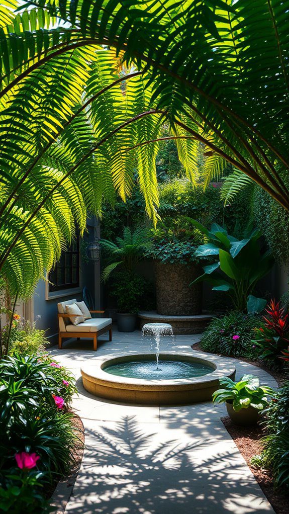 hidden lush outdoor oasis