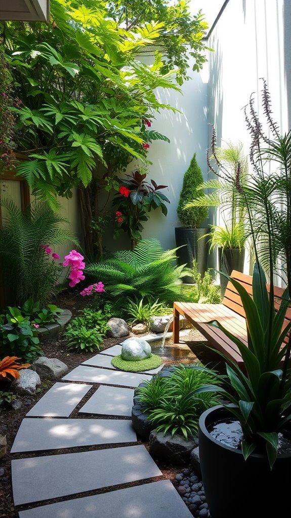 hidden tranquil garden retreat